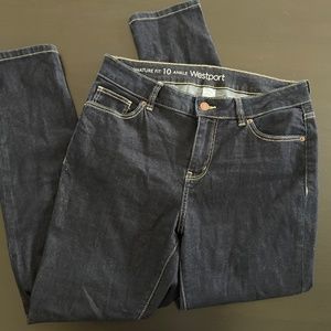 Westport size 10 dark denim jeans